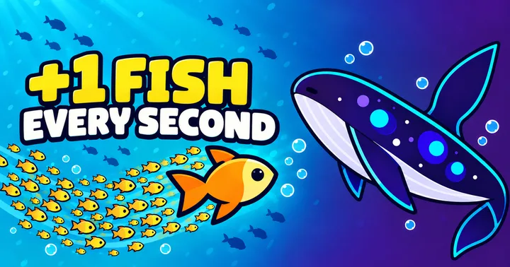 Official +1 Fish Every Second game cover.