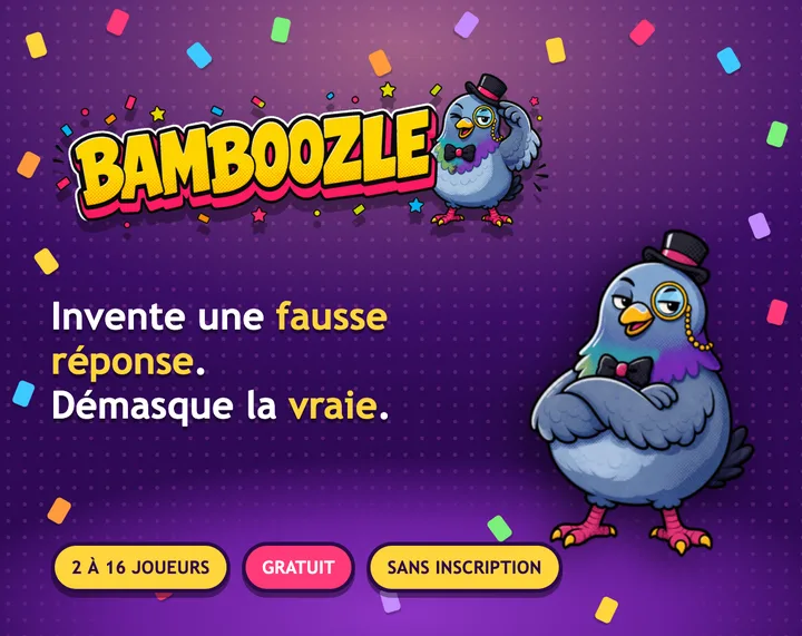 Official cover for Bamboozle — Bluff Party Game.