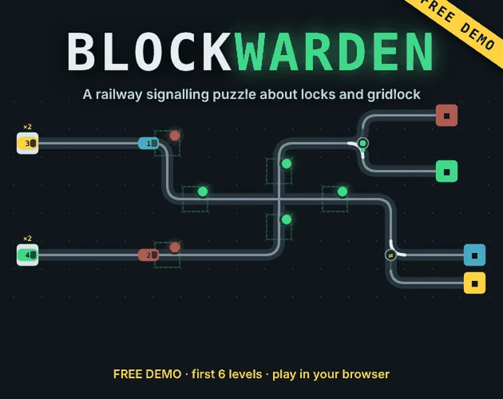 Official cover for BLOCKWARDEN (free demo).
