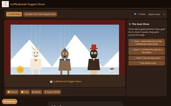Official Coffeebreak Goatpuppets game cover.
