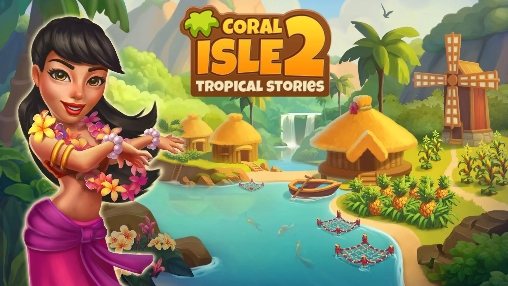 Official Coral Isle 2: Tropical Stories game cover.