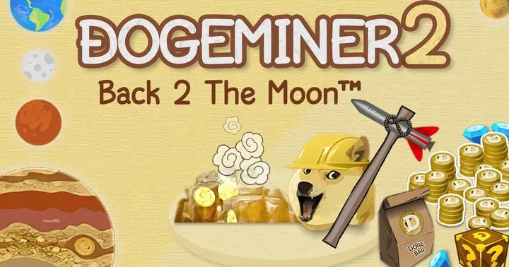Official Dogeminer 2: Back 2 The Moon™ game cover.