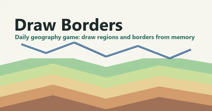 Official cover for Draw Borders — Daily Geography Game.