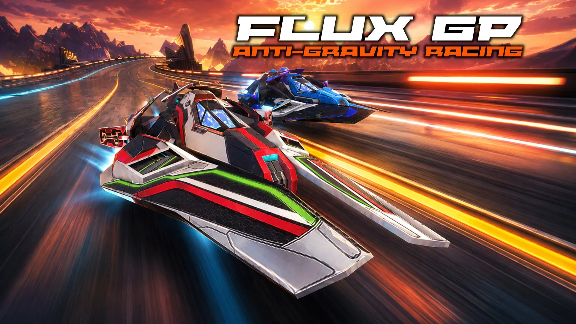 Official Flux GP: Anti-Gravity Racing game cover.