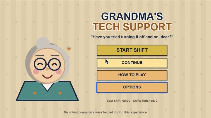 Official cover for Grandma's Tech Support.