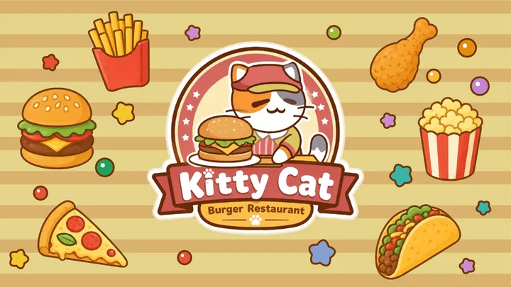 Official Kitty Cat Burger Restaurant game cover.