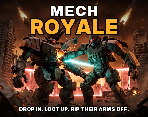 Official MECH ROYALE game cover.