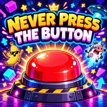 Official Never Press The Button game cover.