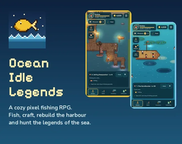 Official cover image for Ocean Idle Legends.