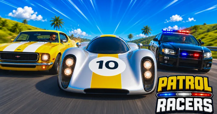 Official Patrol Racers game cover.