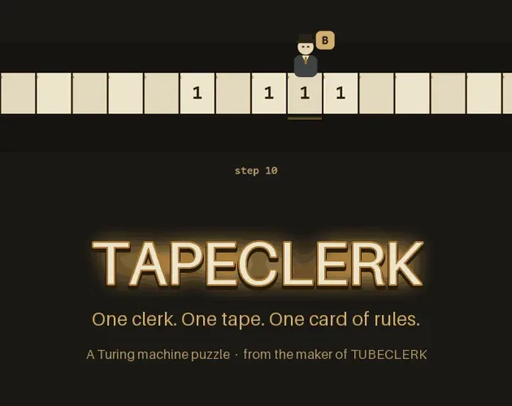 Official cover image for TAPECLERK.