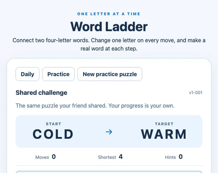 Official cover image for Word Ladder — Daily & Practice.